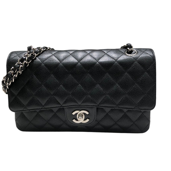 シャネル CHANEL マトラッセ25 AO1112 ブラック　シルバー金具 キャビア レディース ショルダーバッグ