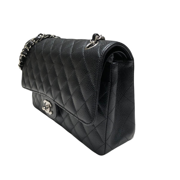 シャネル CHANEL マトラッセ25 AO1112 ブラック　シルバー金具 キャビア レディース ショルダーバッグ