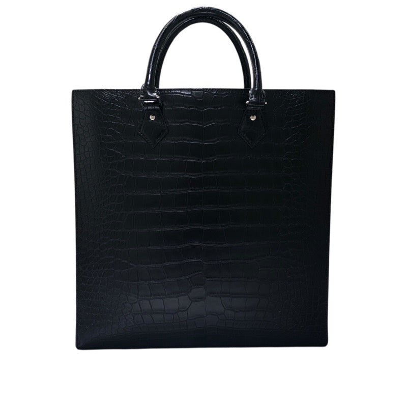 ルイ・ヴィトン LOUIS VUITTON サックプラ エキゾチックレザー N94718 ブラック クロコダイル ユニセックス ハンドバッグ
