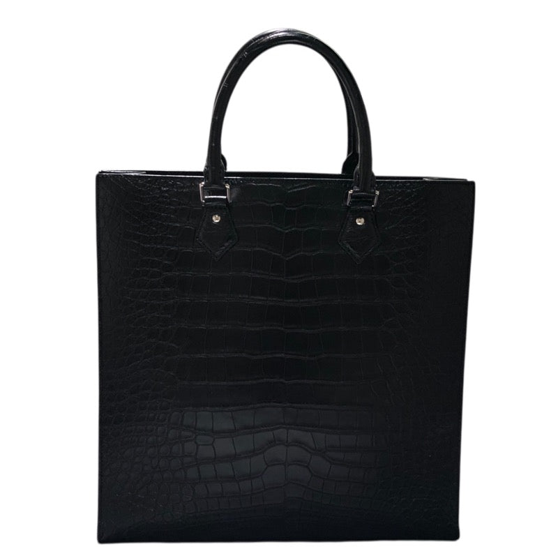 ルイ・ヴィトン LOUIS VUITTON サックプラ エキゾチックレザー N94718 ブラック クロコダイル ユニセックス ハンドバッグ