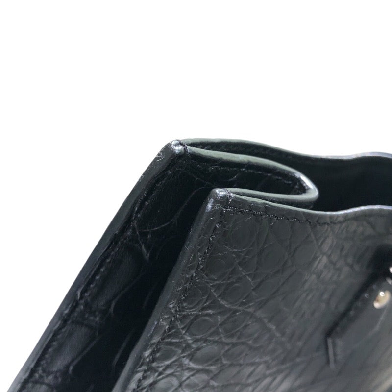 ルイ・ヴィトン LOUIS VUITTON サックプラ エキゾチックレザー N94718 ブラック クロコダイル ユニセックス ハンドバッグ