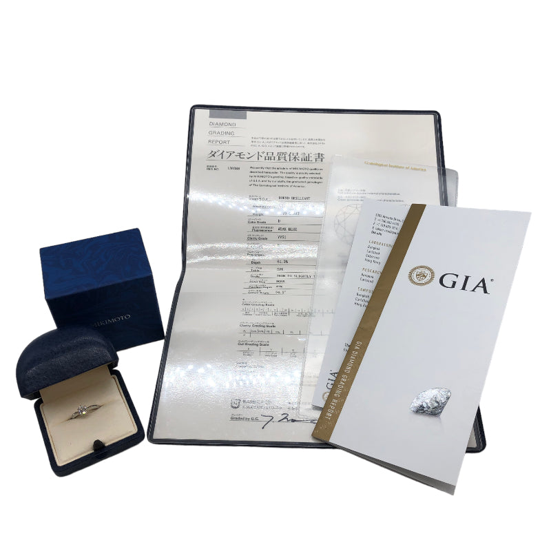 ミキモト MIKIMOTO ダイヤモンド リング Pt950 ダイヤモンド ジュエリー