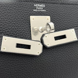 エルメス HERMES ケリー32 C刻印 ブラック シルバー金具 トゴ レディース ハンドバッグ