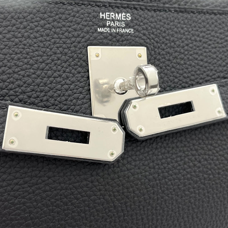 エルメス HERMES ケリー32 C刻印 ブラック シルバー金具 トゴ レディース ハンドバッグ