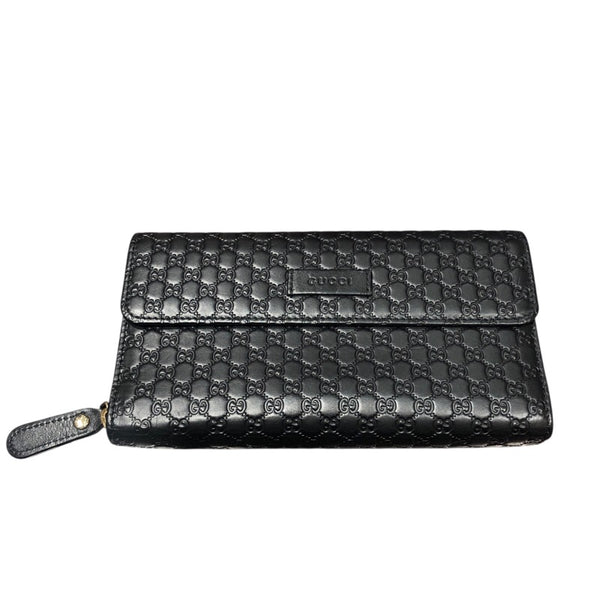 Gucci ブラックレザー 長財布 タッセル付き グッチ GUCCI 428736 0YK0N 長財布 メンズ レディース 財布