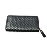 グッチ GUCCI ロングウォレット 449364 ブラック レザー メンズ 長財布