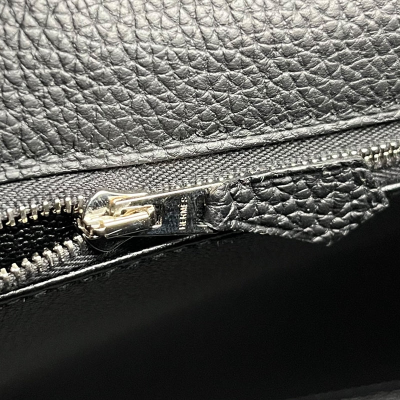 エルメス HERMES ケリー32 C刻印 ブラック シルバー金具 トゴ レディース ハンドバッグ