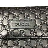 グッチ GUCCI ロングウォレット 449364 ブラック レザー メンズ 長財布