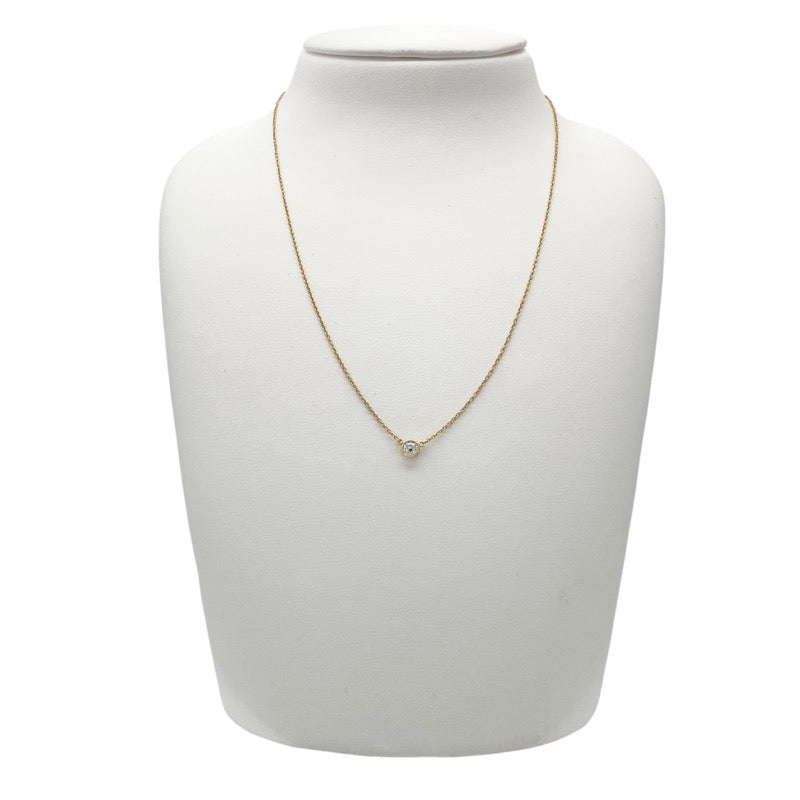 ティファニー TIFFANY＆CO バイザヤード ネックレス 0.20ct K18YG/ダイヤモンド ジュエリー