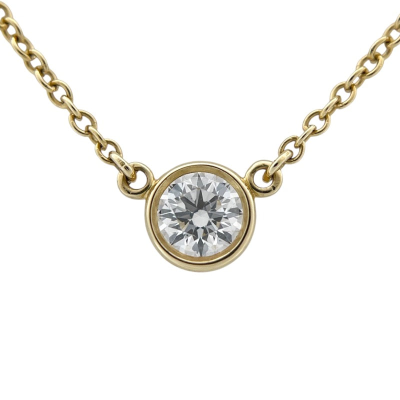 ティファニー TIFFANY＆CO バイザヤード ネックレス 0.20ct K18YG/ダイヤモンド ジュエリー