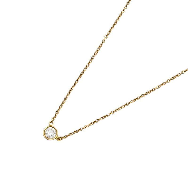 ティファニー TIFFANY＆CO バイザヤード ネックレス 0.20ct K18YG/ダイヤモンド ジュエリー