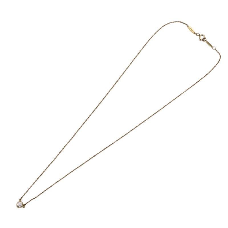 ティファニー TIFFANY＆CO バイザヤード ネックレス 0.20ct K18YG/ダイヤモンド ジュエリー