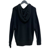 グッチ GUCCI ロゴプリントスウェットパーカー 475374 ブラック コットン メンズ パーカー