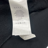 グッチ GUCCI ロゴプリントスウェットパーカー 475374 ブラック コットン メンズ パーカー