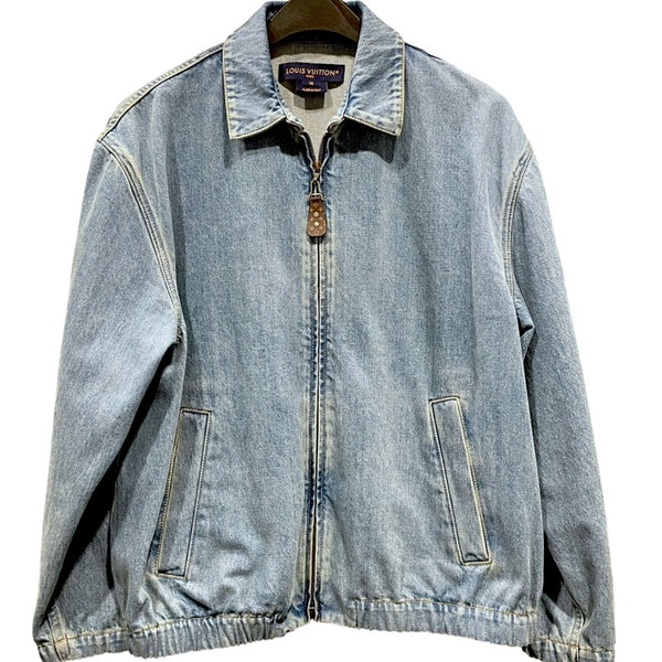 ルイ・ヴィトン LOUIS VUITTON パックロゴデニムジャケット FTJA12 ブルー デニム レディース デニムジャケット