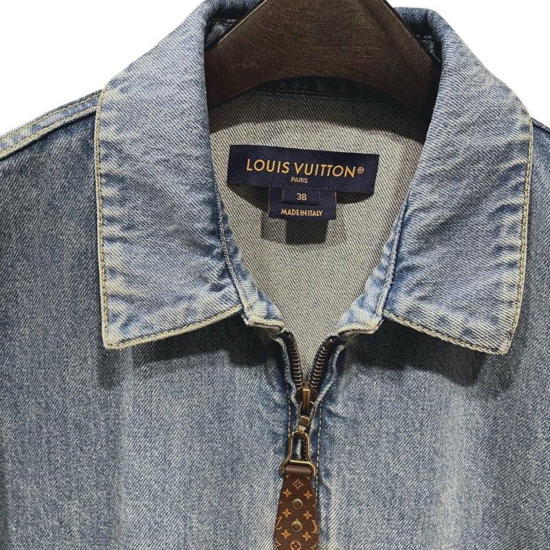 ルイ・ヴィトン LOUIS VUITTON パックロゴデニムジャケット FTJA12 ブルー デニム レディース デニムジャケット