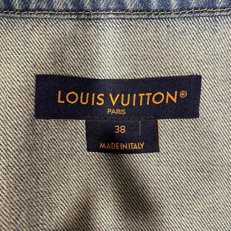 ルイ・ヴィトン LOUIS VUITTON パックロゴデニムジャケット FTJA12 ブルー デニム レディース デニムジャケット