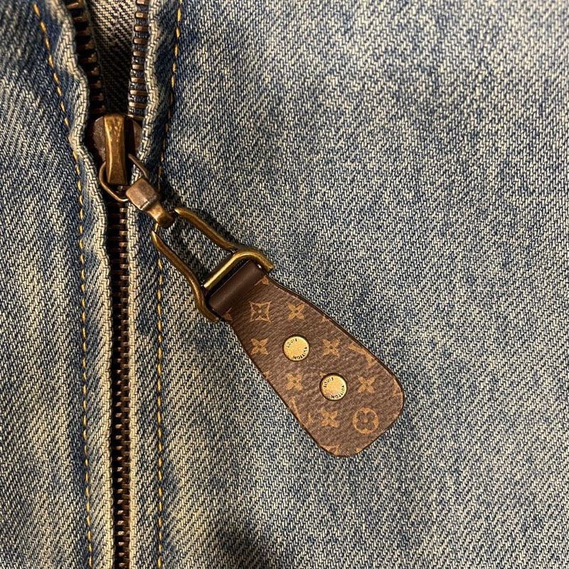 ルイ・ヴィトン LOUIS VUITTON パックロゴデニムジャケット FTJA12 ブルー デニム レディース デニムジャケット