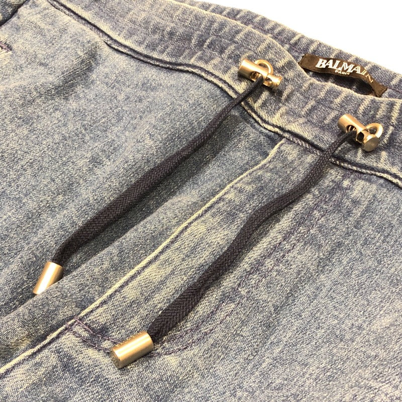 バルマン BALMAIN イージーバイカー デニムパンツ SH15256Z191 デニム コットン メンズ デニムパンツ