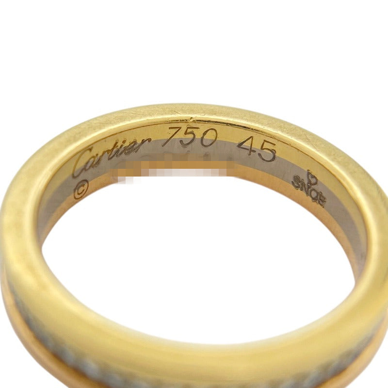 カルティエ Cartier ヴァンドーム ルイ カルティエ ウェディングダイヤリング #45(5号) K18YG/K18PG/ダイヤモンド ジュエリー