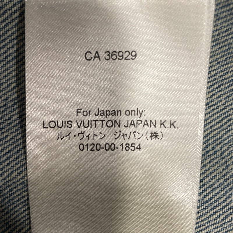 ルイ・ヴィトン LOUIS VUITTON パックロゴデニムジャケット FTJA12 ブルー デニム レディース デニムジャケット