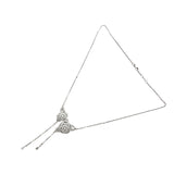 シャネル CHANEL カメリア ダイヤモンドネックレス シルバー K18WG ダイヤモンド ジュエリー