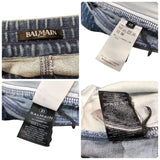 バルマン BALMAIN イージーバイカー デニムパンツ SH15256Z191 デニム コットン メンズ デニムパンツ