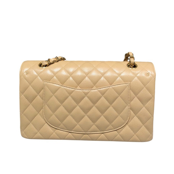 シャネル CHANEL マトラッセ25 A01112 ベージュ GD金具 キャビアスキン レディース ショルダーバッグ