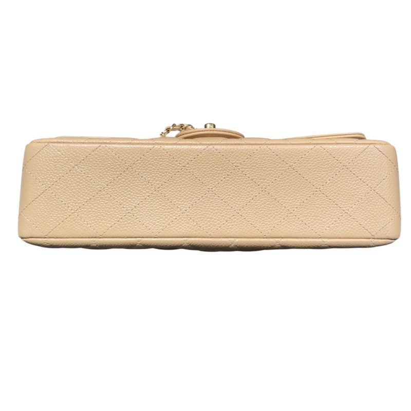 シャネル CHANEL マトラッセ25 A01112 ベージュ GD金具 キャビアスキン レディース ショルダーバッグ