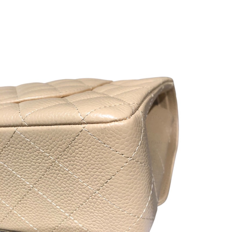 シャネル CHANEL マトラッセ25 A01112 ベージュ GD金具 キャビアスキン レディース ショルダーバッグ