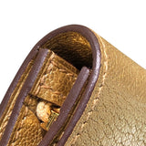 エルメス HERMES ケリーポケットスリム W刻印 ブロンズドレ、ゴールド金具 シェーブルシャムキラ レディース コインケース