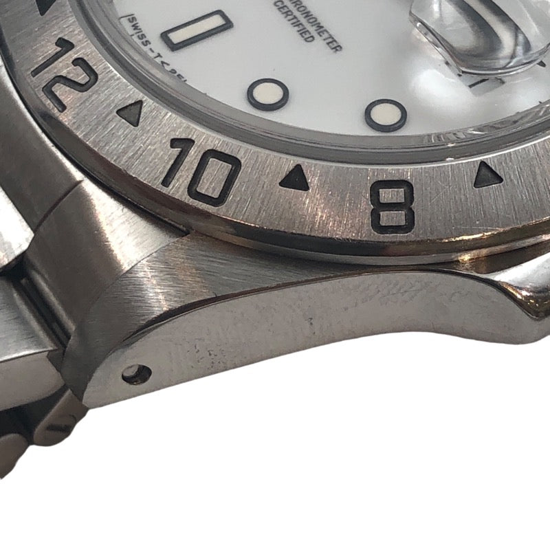 ロレックス ROLEX エクスプローラ2　W番 16570 ホワイト SS メンズ 腕時計