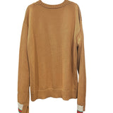 グッチ GUCCI 長袖ロゴニットセーター 784488 ブラウン コットン メンズ セーター