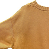 グッチ GUCCI 長袖ロゴニットセーター 784488 ブラウン コットン メンズ セーター