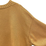 グッチ GUCCI 長袖ロゴニットセーター 784488 ブラウン コットン メンズ セーター