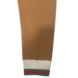 グッチ GUCCI 長袖ロゴニットセーター 784488 ブラウン コットン メンズ セーター