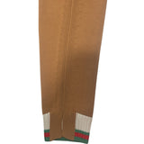 グッチ GUCCI 長袖ロゴニットセーター 784488 ブラウン コットン メンズ セーター
