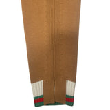 グッチ GUCCI 長袖ロゴニットセーター 784488 ブラウン コットン メンズ セーター