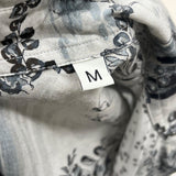 エトロ ETRO アニマル総柄長袖シャツ グレー リヨセル メンズ 長袖シャツ