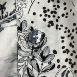 エトロ ETRO アニマル総柄長袖シャツ グレー リヨセル メンズ 長袖シャツ