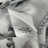 エトロ ETRO アニマル総柄長袖シャツ グレー リヨセル メンズ 長袖シャツ