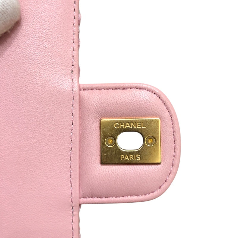 シャネル CHANEL ツイード ミニトップハンドルバッグ AS4035 ピンク×ゴールド金具 ツイード レディース ショルダーバッグ