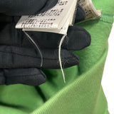 エルメス HERMES レザーパッチ スウェットパーカー グリーン コットン メンズ パーカー