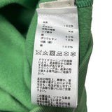 エルメス HERMES レザーパッチ スウェットパーカー グリーン コットン メンズ パーカー