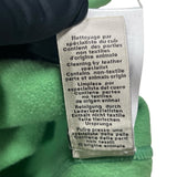 エルメス HERMES レザーパッチ スウェットパーカー グリーン コットン メンズ パーカー