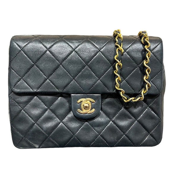 シャネル CHANEL ミニマトラッセ20 A01163 ブラック/GD金具 ラムスキン 