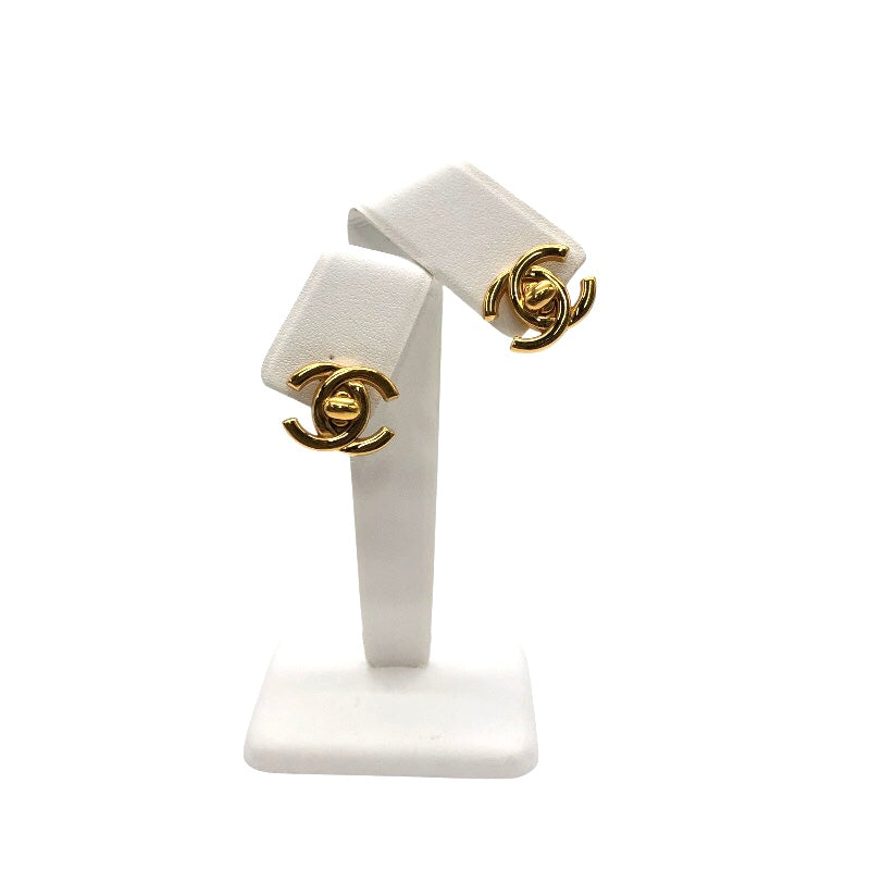 シャネル CHANEL ココマークターンロック イヤリング メタル アクセサリー
