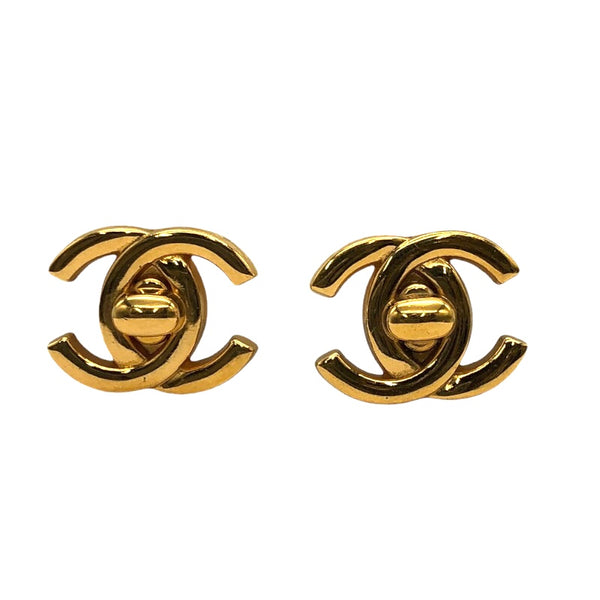 シャネル CHANEL ココマークターンロック イヤリング メタル アクセサリー