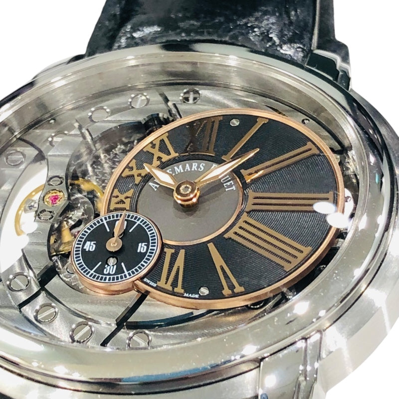 オーデマ・ピゲ AUDEMARS PIGUET ミレネリー4101 15350ST.OO.D002CR.01 スケルトングレー ss メンズ 腕時計