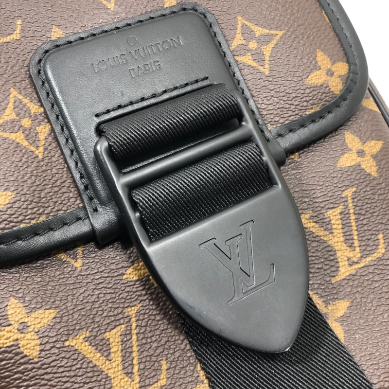 ルイ・ヴィトン LOUIS VUITTON アーチ・メッセンジャー M46442 モノグラムマカサー キャンバス メンズ ショルダーバッグ